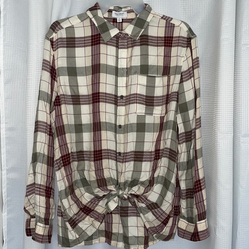 Plaid Button Up Long Sleeve